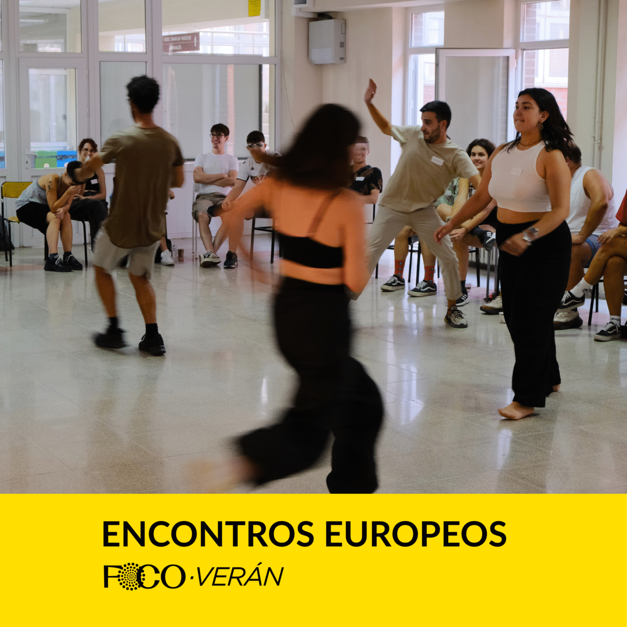Encontros internacionais no verán 2025 de balde. Pensados para persoas con interese no teatro, a danza ou o traballo con mocidade.